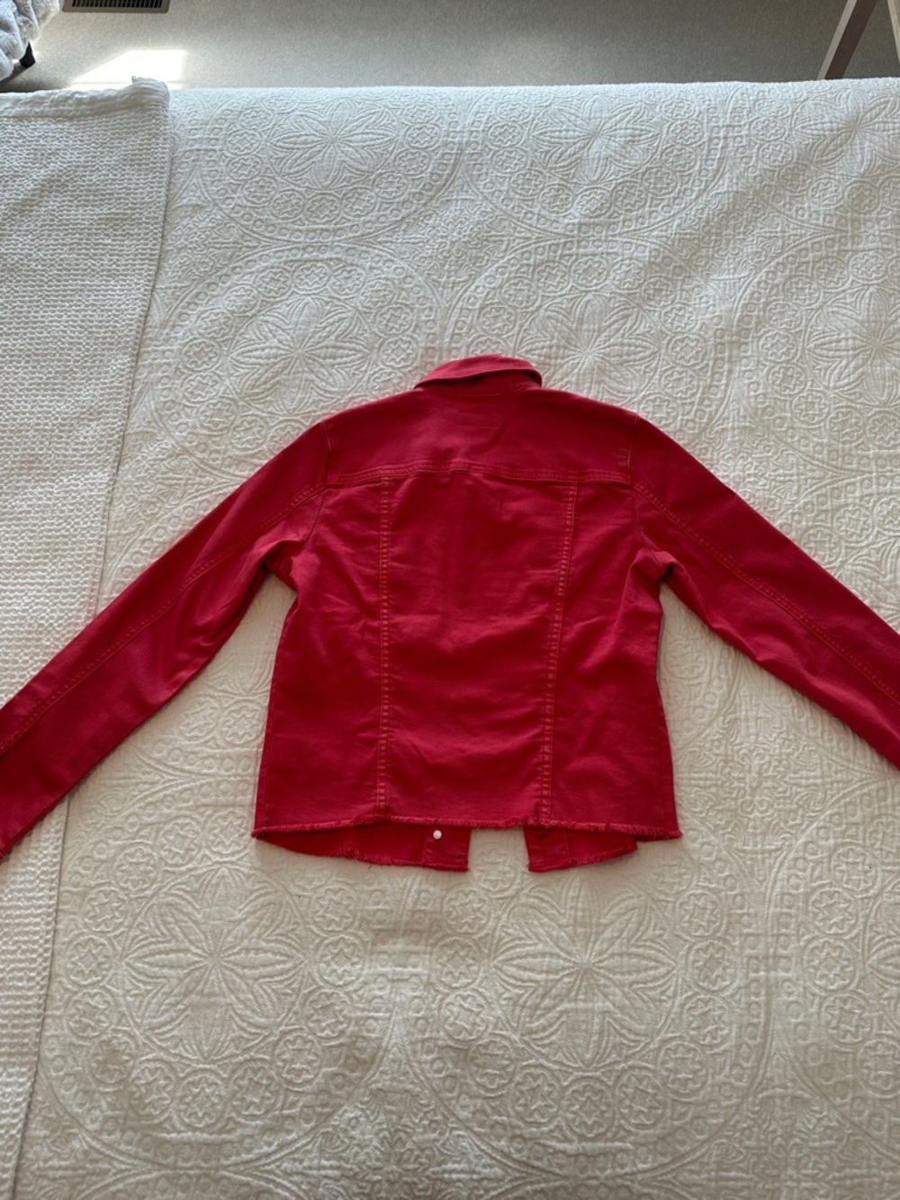 Kut from the Kloth Bright Pink Denim Jacket - Picture 4 of 16